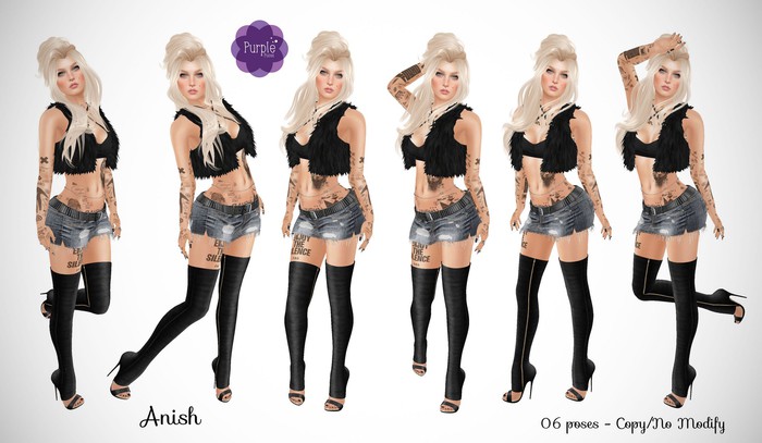 PURPLE POSES ANISH - Model Poses