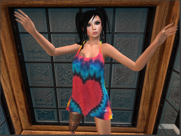 Tye Dyed Heart Tank Tops