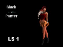 BlackPanter Skirt Gold