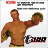 WIN MMA Gloves, Gold and Black