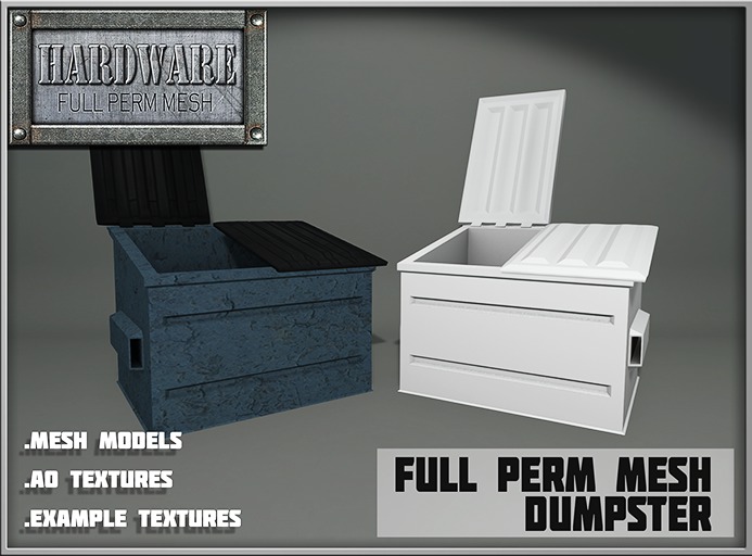 Second Life Marketplace - HARDWARE Dumpster FREE