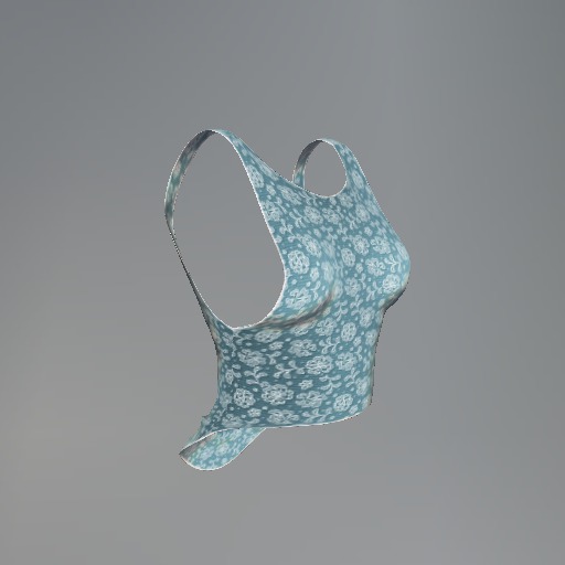 Blue Lace Mesh Tank Top box