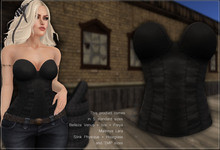 :ESSENCE: CORSET SPIRIT JUST BLACK