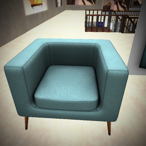 K&J Torbin Retro Chair  Sky Cuddles