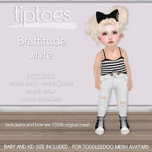 . tiptoes - Brattitude - White