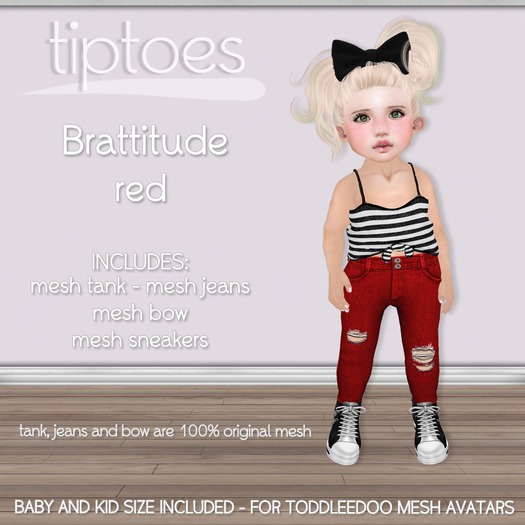 . tiptoes - Brattitude - Red