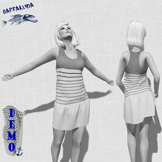 Mesh Back Dress "Sami" DEMO