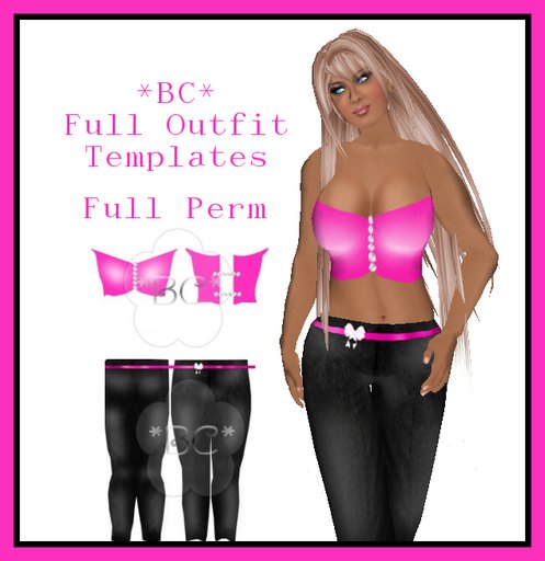 *BC* FULL OUTFIT TEMPLATE PINK