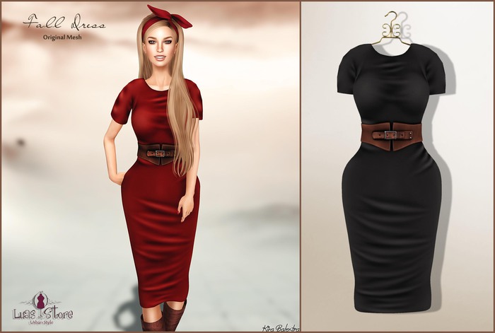 Luas Fall Dress Black