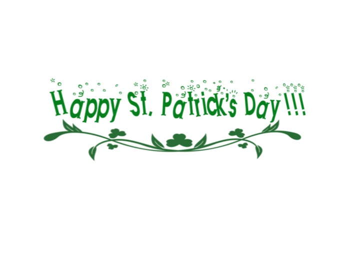 DD St Patrick's Day Sign with swirls