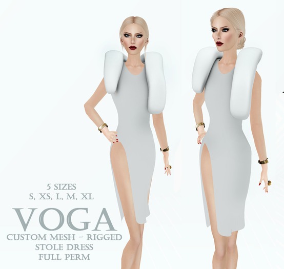 VOGA Custom Mesh - Rigged Stole Dress Full Perm
