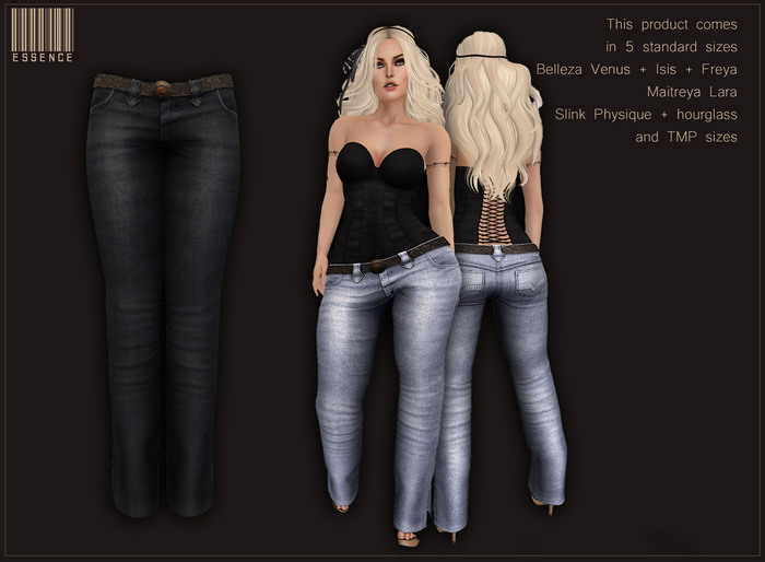 :ESSENCE:GAYA  JEANS DARK BLUE