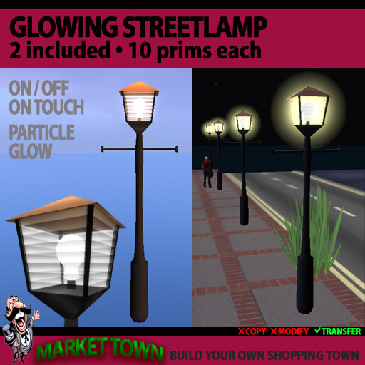 [MARKET TOWN} Glowing Streetlamp