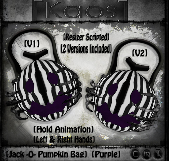 [Kaos] Jack -O- Pumpkin Bag - Purple