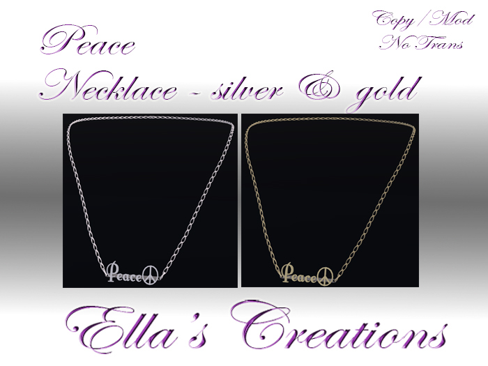 Ella's Creations - Peace Necklace