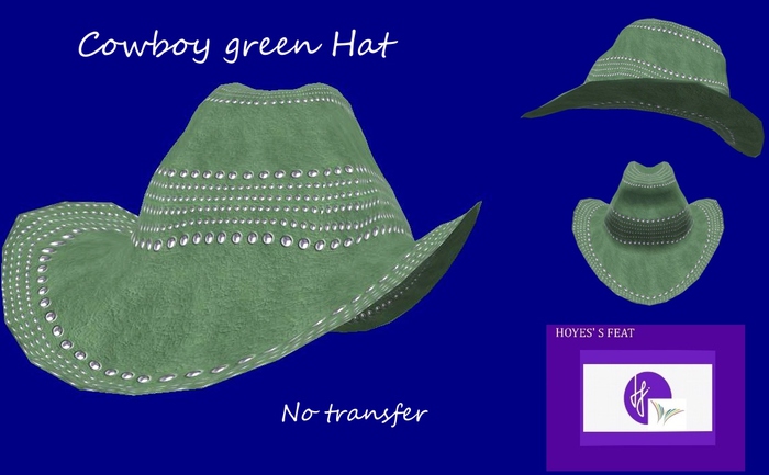 COWBOY GREEN HAT #1.4 No Transfer Vendor