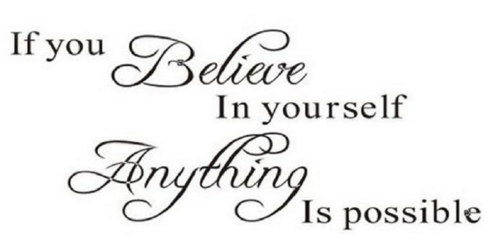 {Q-Essentials} Believe Anything Wall Decal