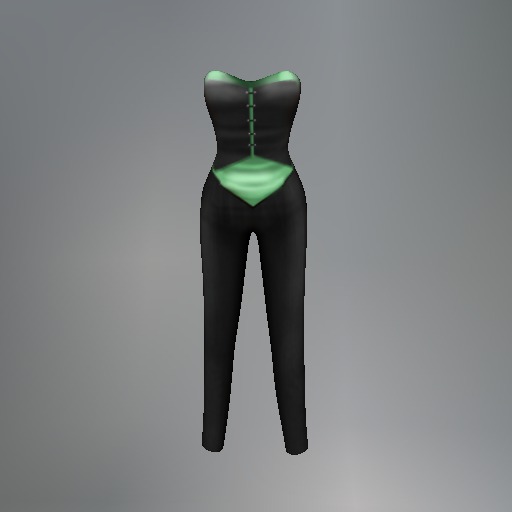 Green Diamond Fitmesh Jumpsuit