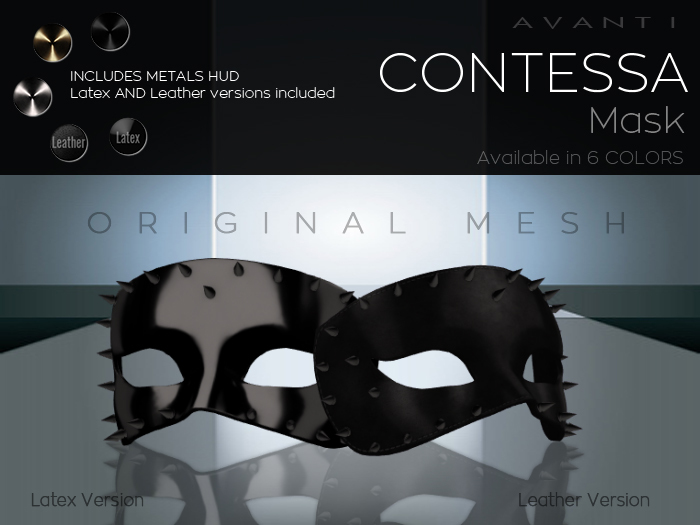 .:Avanti:. Contessa Mask - Black