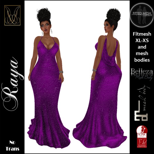 JCD Raya Orchid FitMesh Dress (bagged)