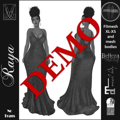 JCD Raya Black FitMesh Dress (bagged)