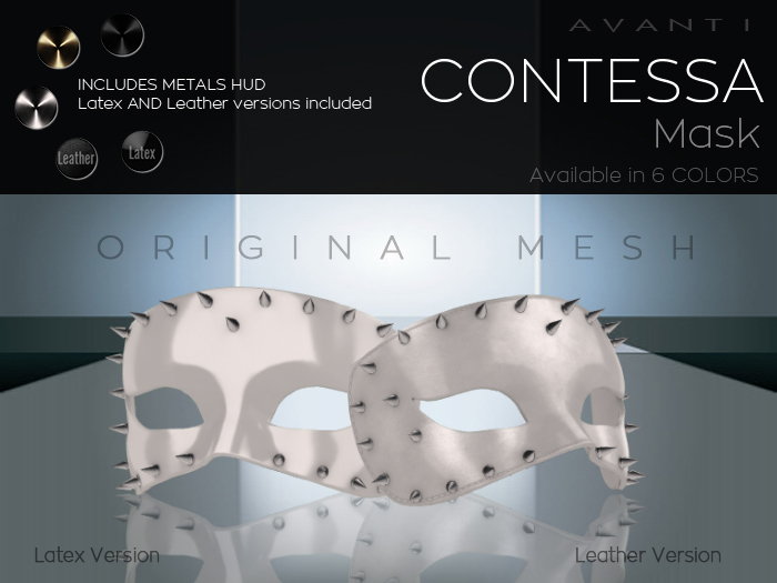 .:Avanti:. Contessa Mask - White