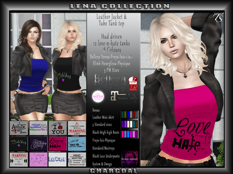 Second Life Marketplace - TS-Lena-Collection-Charcoal