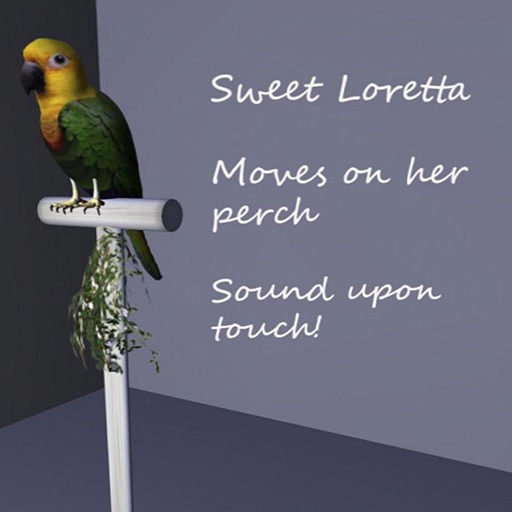Sweet Loretta Green Parrot