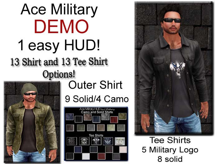 [ASHBURY Ace Military Shirts DEMOS