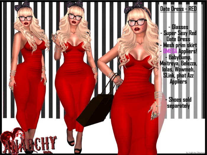 *An@rchy Ink* Date Dress [red]
