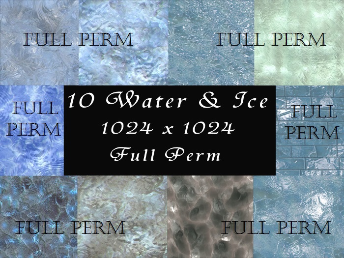 Water & Ice Textures - FULL PERM