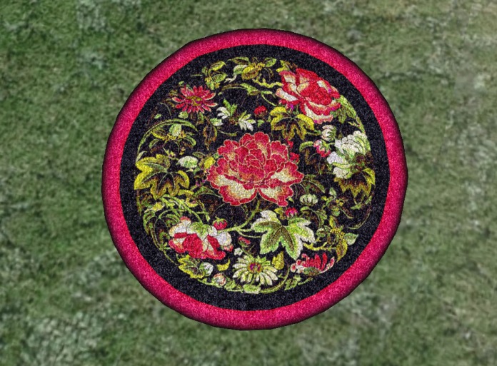 Seaweed Sonnet Chinese Embroidery Rug