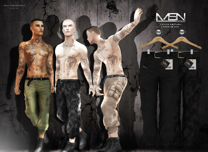 [MSN Design] Layka Military Cargo [BLACK]