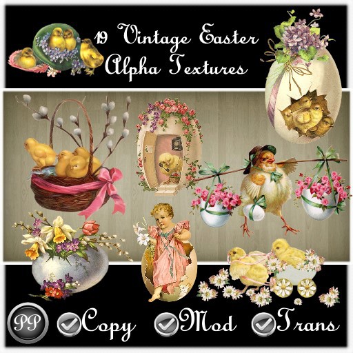 19 Vintage Easter (Alpha Textures)