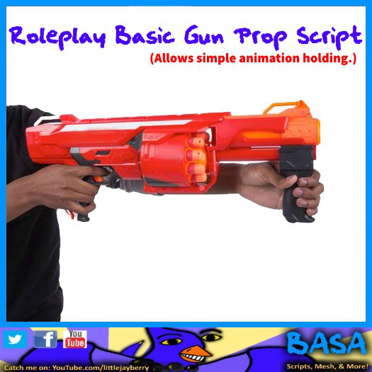 ◄ BASA ►  Basic Roleplay Gun Script [WORKS WITH STATIC MESH!]