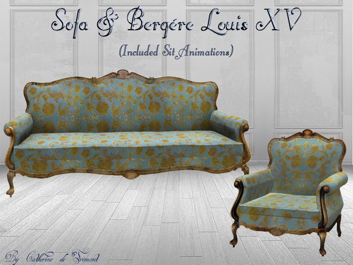 *CdT*  Sofa&Bergere Louis XV