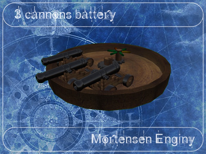 3 cannons battery