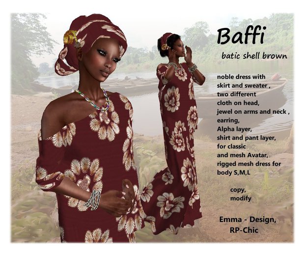 RP-Chic Baffi batik shell brown