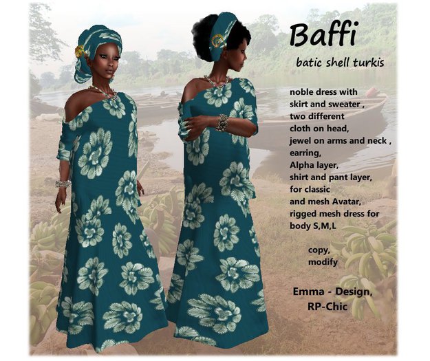 RP-Chic Baffi batik shell turekis