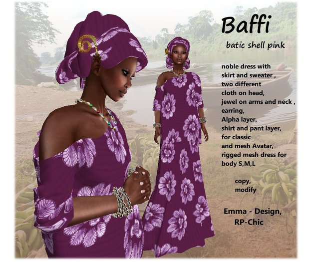 RP-Chic Baffi batik shell pink