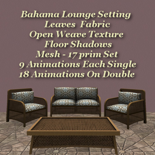 Bahama Lounge Set Leaves