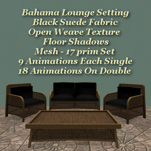 Bahama Lounge Set Black