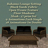 Bahama Lounge Set Black