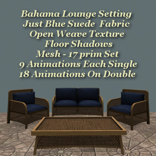 Bahama Lounge Set Just Blue