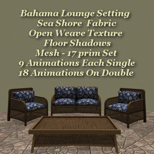 Bahama Lounge Set Sea Shore