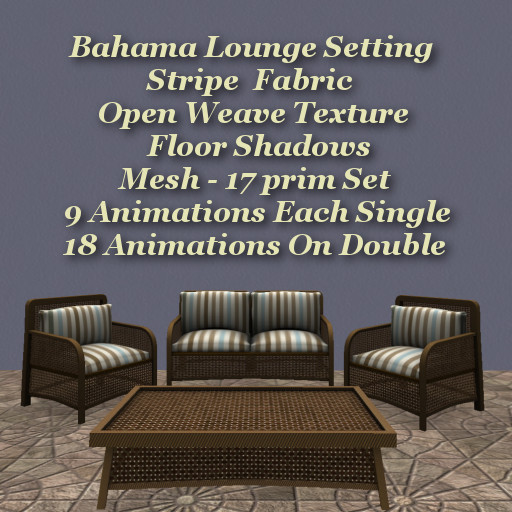 Bahama Lounge Set Stripe