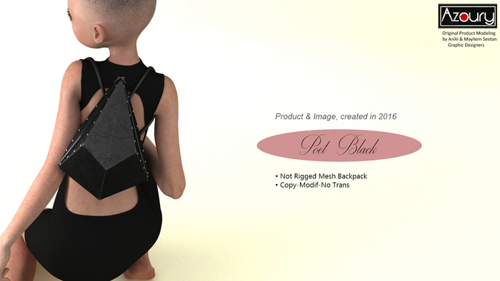 AZOURY - Poet Backpack Black