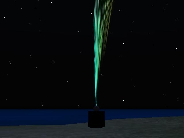 TA Rotating Teal Laser