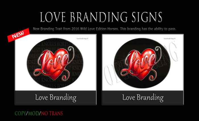 LOVE BRANDING SIGN & OFFSPRING