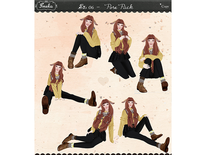 {Imeka} Sits 06 - Pose Pack